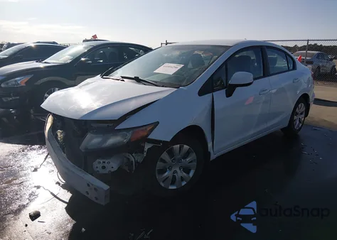2012 Honda Civic Lx from USA, damaged, VIN 19XFB2F50CE073948
